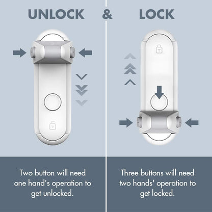 Childproof Door Lock | Tool-Free Installation | Fits Most Door Handles