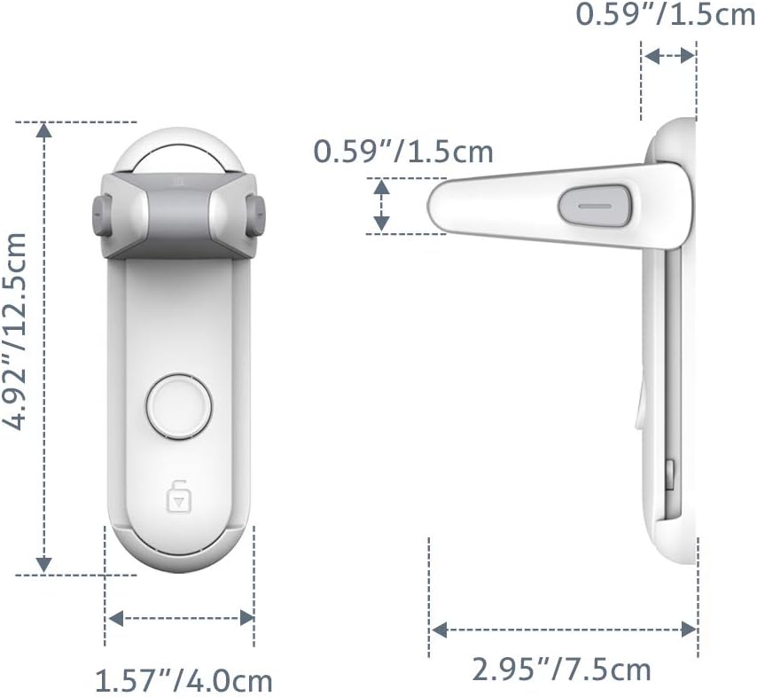 Childproof Door Lock | Tool-Free Installation | Fits Most Door Handles