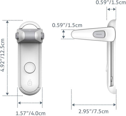 Childproof Door Lock | Tool-Free Installation | Fits Most Door Handles